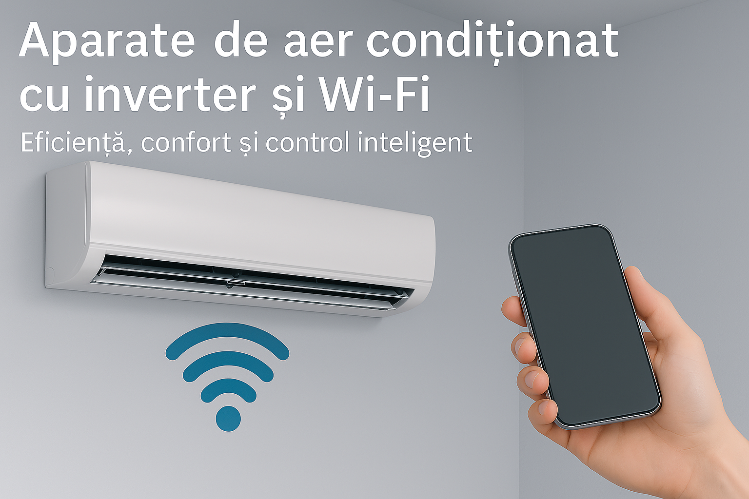 aparat de aer condiționat cu inverter și Wi-Fi