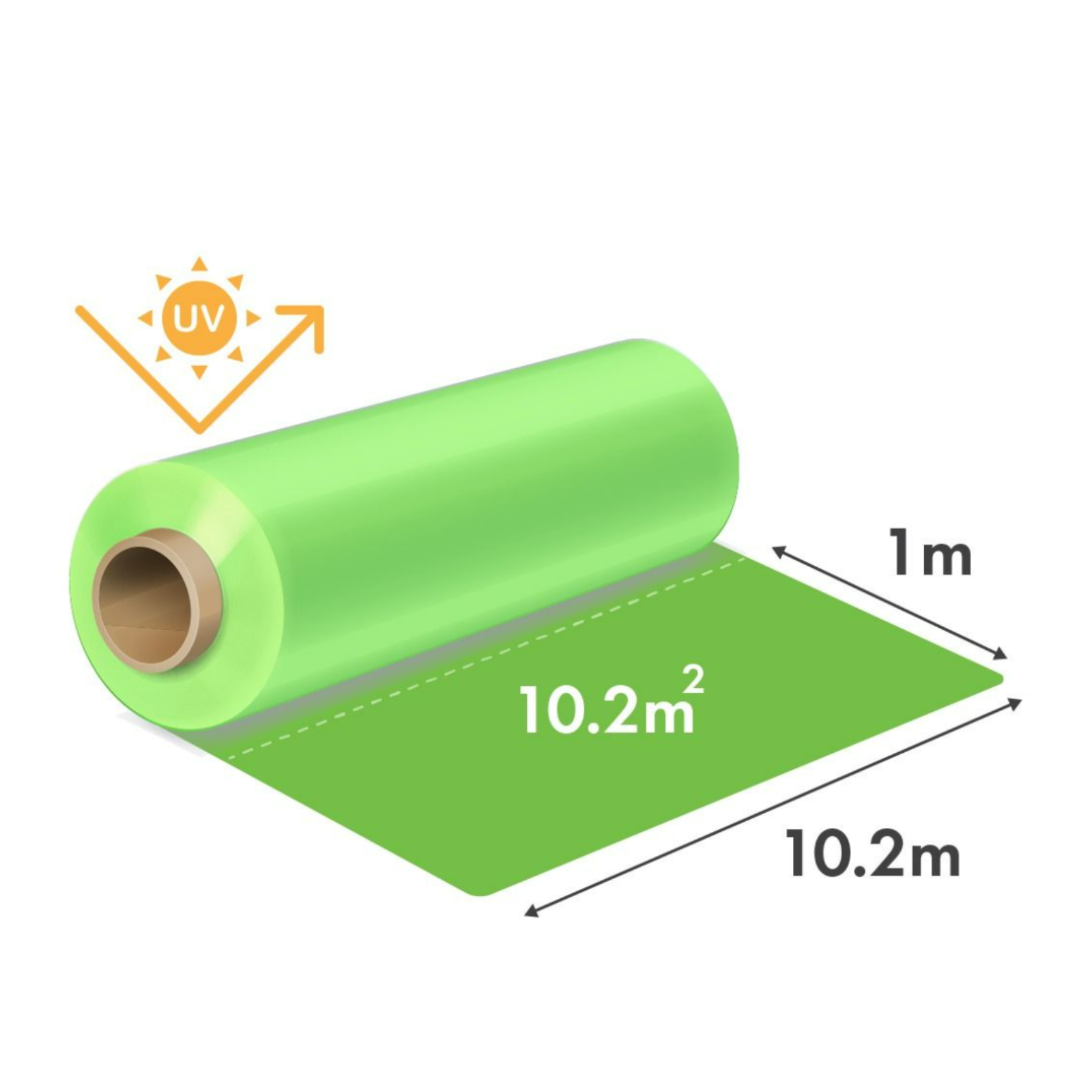 Folie solar 150 microni- latime 10,2 m 1 m liniar, Grădină>Folie profesională seră și solarii>Folie solar 150 microni – ofertă, preț și specificații