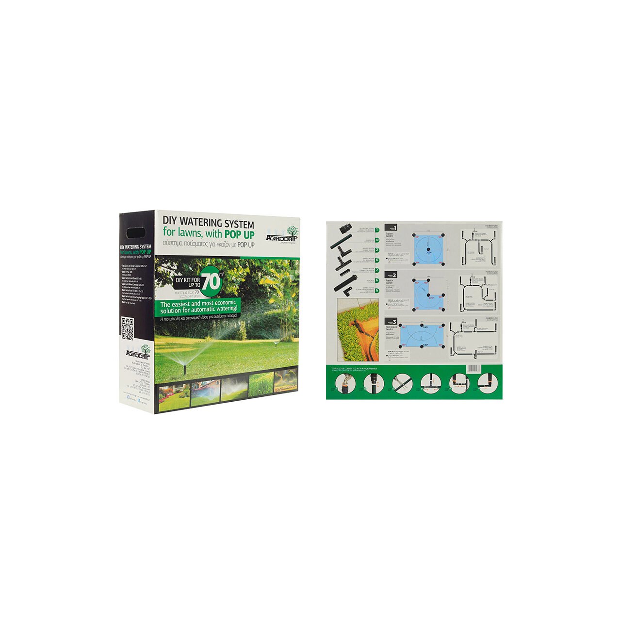 Kit Complet Irigare Gazon 70mp – Soluția Ideală pentru Peluza Ta