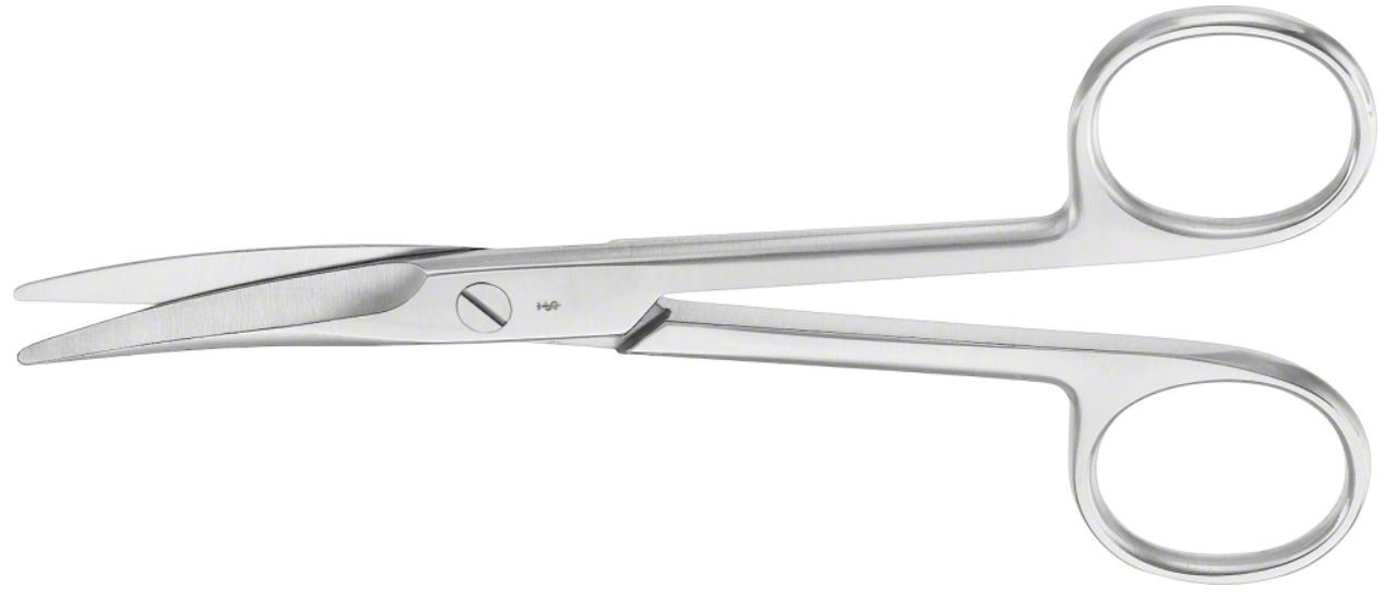 Foarfeca disectie Mayo, curba, varf bont/bont, lungime 155 mm
