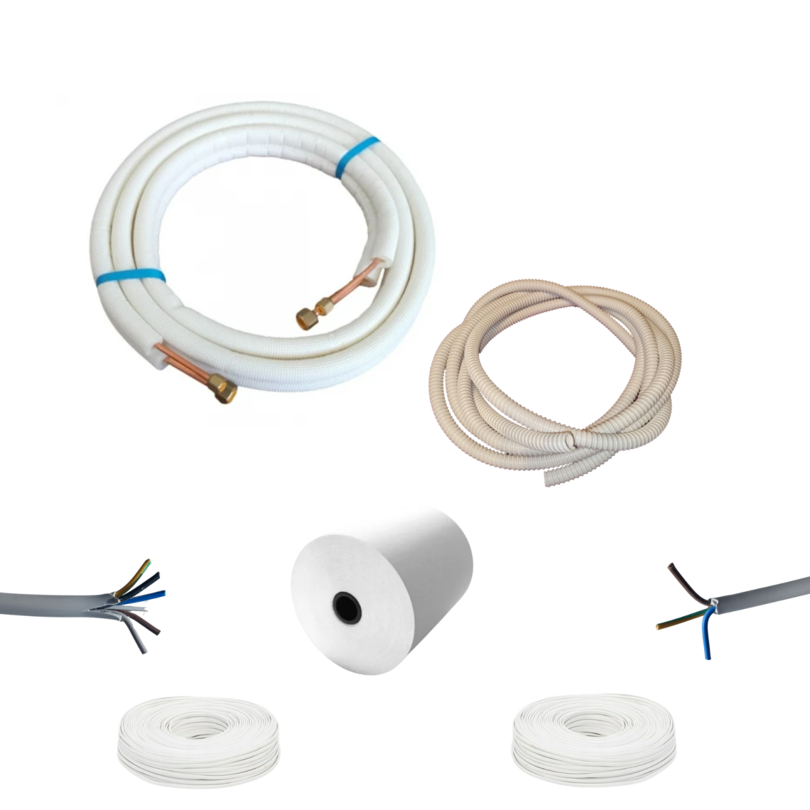 Kit AC 9000-12000 BTU - teava, furtun, cablu, matisat adeziv 5 m