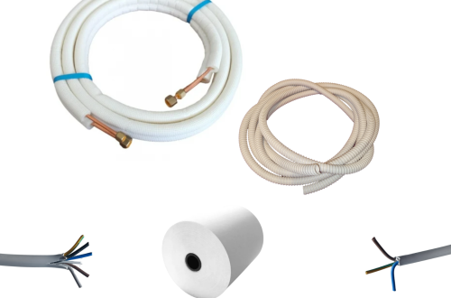 Kit AC 9000-12000 BTU - teava, furtun, cablu, matisat adeziv 5 m